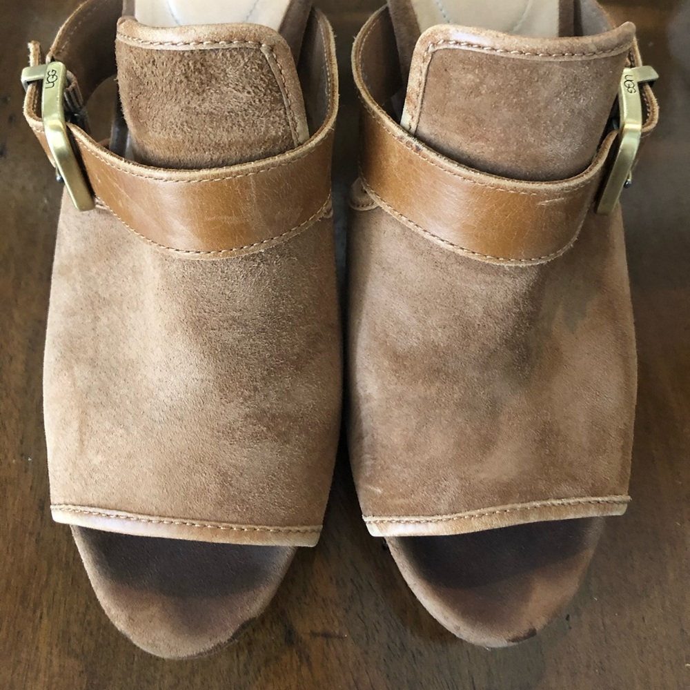 UGG TAN SUEDE MULES - Picture 3 of 11